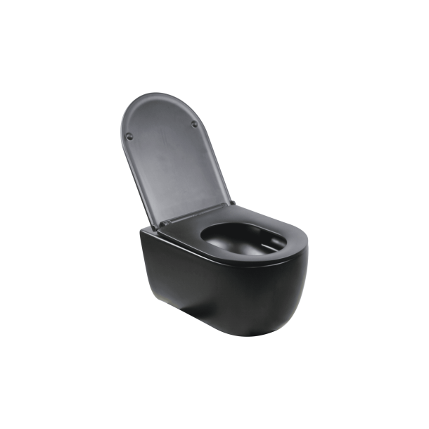 Cass�e Silent h�ngesk�l m/flush-skyl inkl. s�de - Mat sort