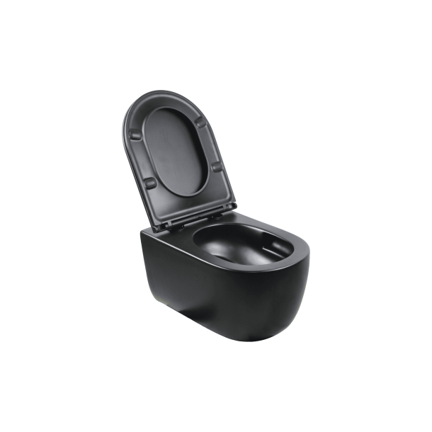 Cass�e Silent h�ngesk�l m/flush-skyl inkl. s�de - Mat sort