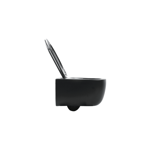 Cass�e Silent h�ngesk�l m/flush-skyl inkl. s�de - Mat sort