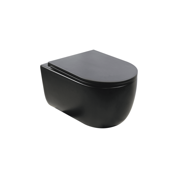 Cass�e Silent h�ngesk�l m/flush-skyl inkl. s�de - Mat sort