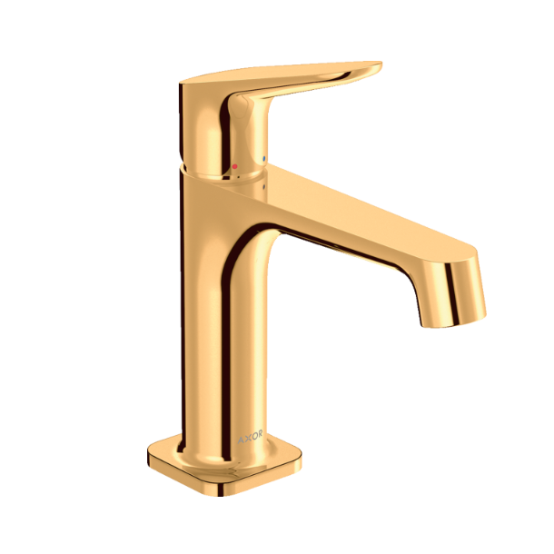 hansgrohe AXOR Citterio M 100 med push-open bundventil - Poleret guld-optik