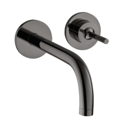 hansgrohe AXOR Uno med pin-greb og push-open bundventil - Indbygning - B�rstet sort krom