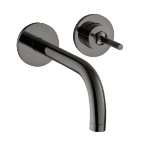 hansgrohe AXOR Uno med pin-greb og push-open bundventil - Indbygning - B�rstet sort krom