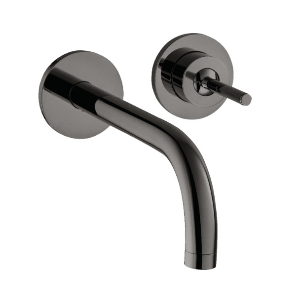 hansgrohe AXOR Uno med pin-greb og push-open bundventil - Indbygning - B�rstet sort krom