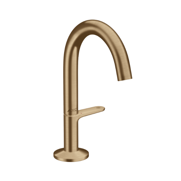 	 hansgrohe AXOR One Select 140 med push-open bundventil - Brstet bronze