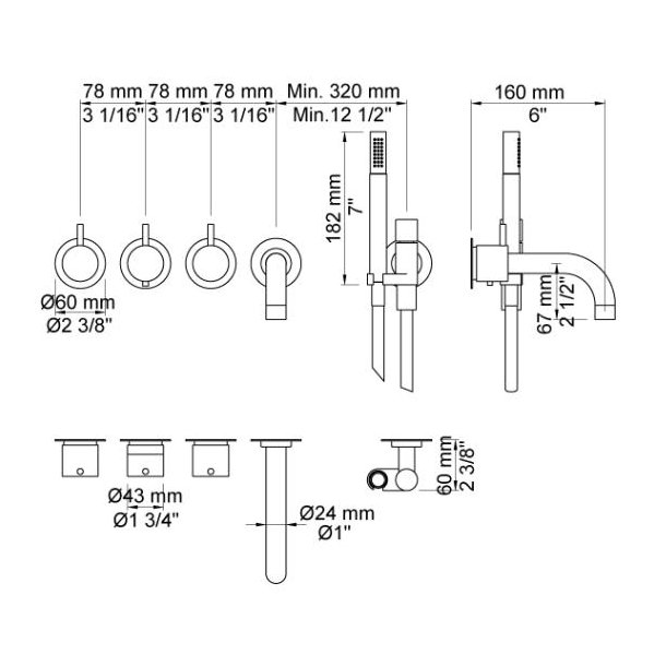 VOLA 5411C-071 - Indbygning