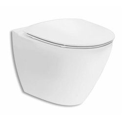 **If� Spira Art v�gh�ngt toilet med skjult cisterne inkl. soft-close s�de (hvid)