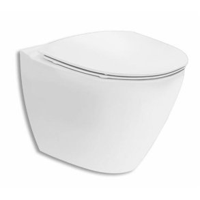 **If� Spira Art v�gh�ngt toilet med skjult cisterne inkl. soft-close s�de (hvid)