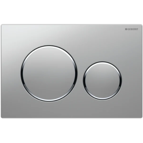 Geberit Sigma 20 Round betjeningsplade - Mat krom/krom (easy-to-clean)