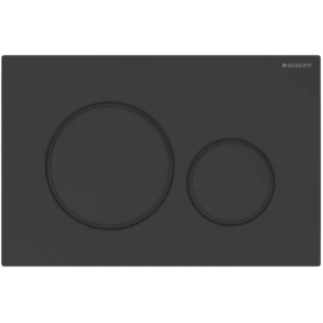 Geberit Sigma 20 Round betjeningsplade - Sort/mat sort (easy-to-clean)