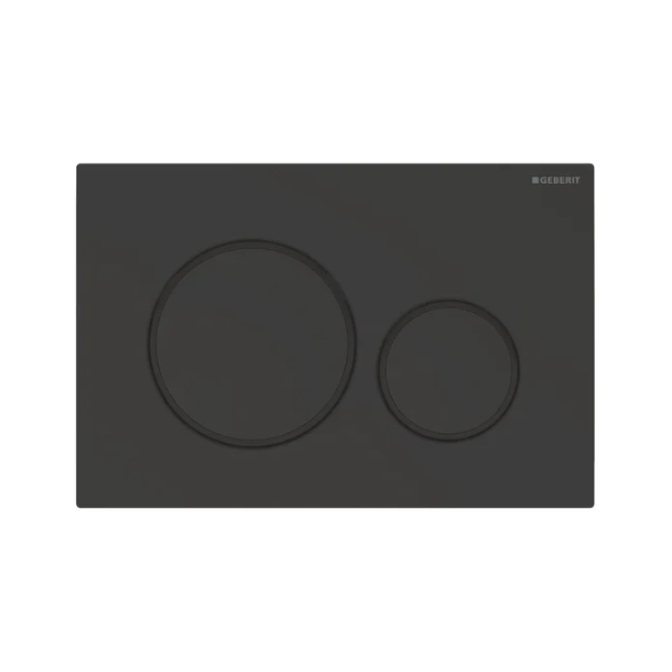 Geberit Sigma 20 Round betjeningsplade - Sort/mat sort (easy-to-clean)