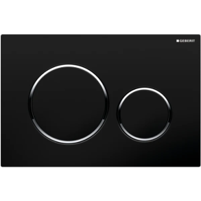 Geberit Sigma 20 Round betjeningsplade - Sort/krom