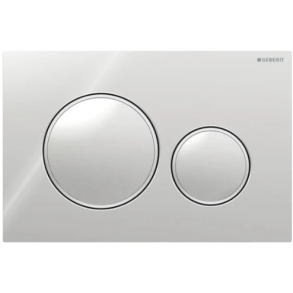 Geberit Sigma 20 Round betjeningsplade - Krom/mat krom