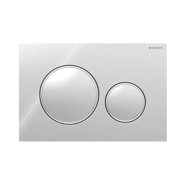Geberit Sigma 20 Round betjeningsplade - Krom/mat krom