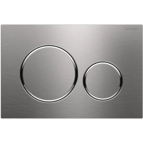 Geberit Sigma 20 Round betjeningsplade - B�rstet st�l (easy-to-clean)