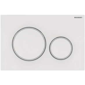 Geberit Sigma 20 Round betjeningsplade - Hvid/mat hvid