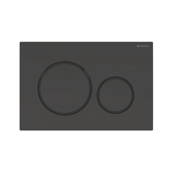Geberit Sigma 20 Round betjeningsplade - Sort/mat sort