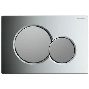 Geberit Sigma 01 betjeningsplade - Krom/mat krom