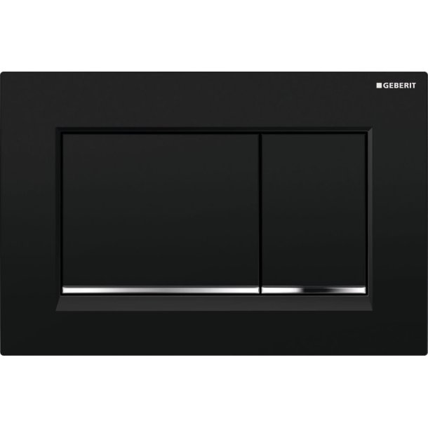 Geberit Sigma 20 Square betjeningsplade - Sort/krom