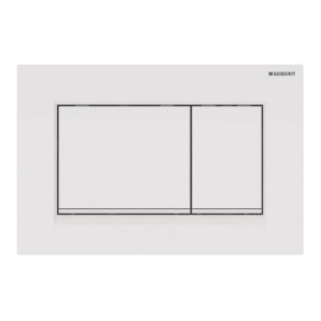 Geberit Sigma 20 Square betjeningsplade - Hvid/mat hvid
