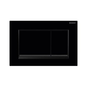 Geberit Sigma 20 Square betjeningsplade - Mat sort/sort