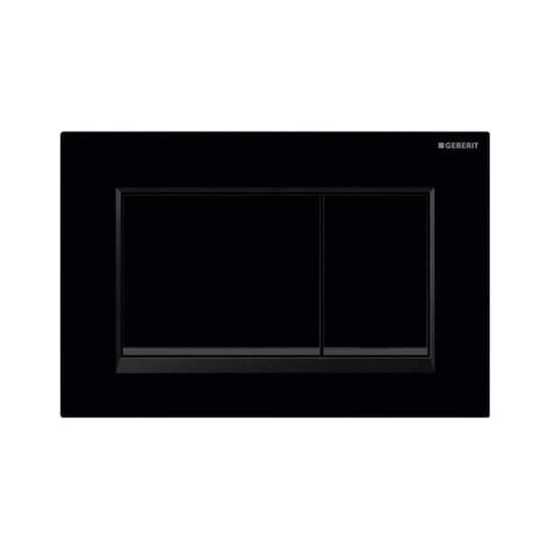 Geberit Sigma 20 Square betjeningsplade - Mat sort/sort