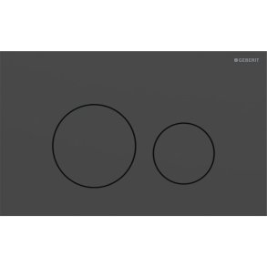 Geberit Sigma 40 Round betjeningsplade - Mat sort  (easy-to-clean)
