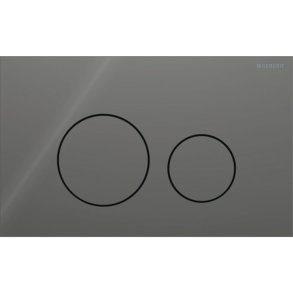Geberit Sigma 40 Round betjeningsplade - Lava/glas blank