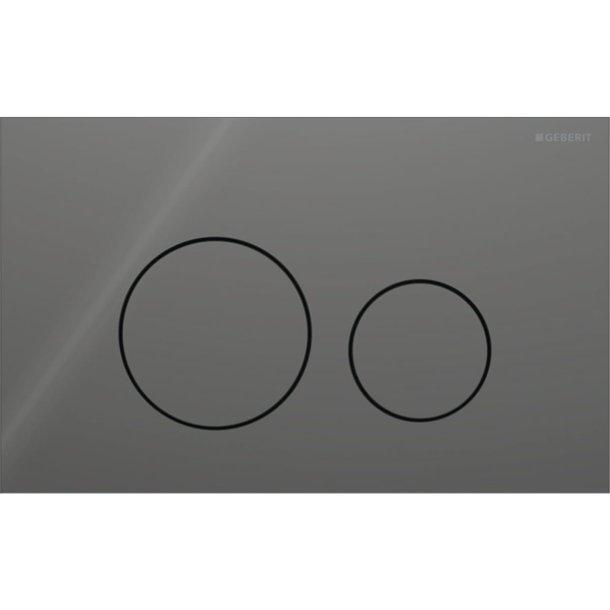 Geberit Sigma 40 Round betjeningsplade - Lava/glas blank