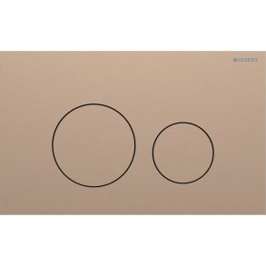 Geberit Sigma 40 Round betjeningsplade - R�dguld/b�rstet (easy-to-clean)