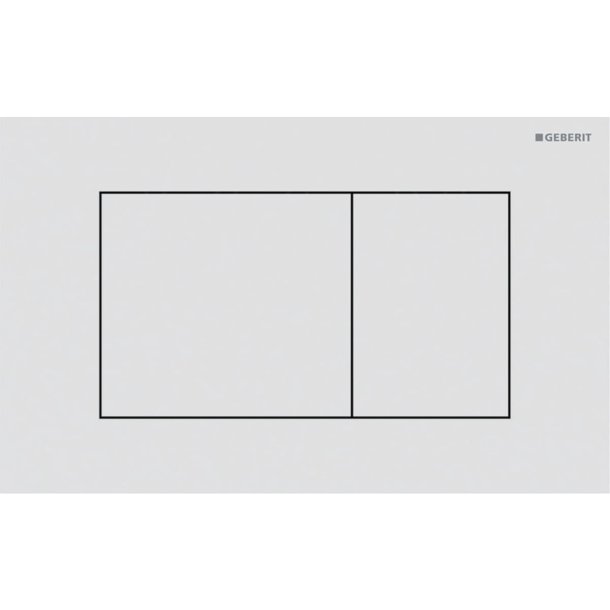 Geberit Sigma 40 Square betjeningsplade - Mat hvid (easy-to-clean)