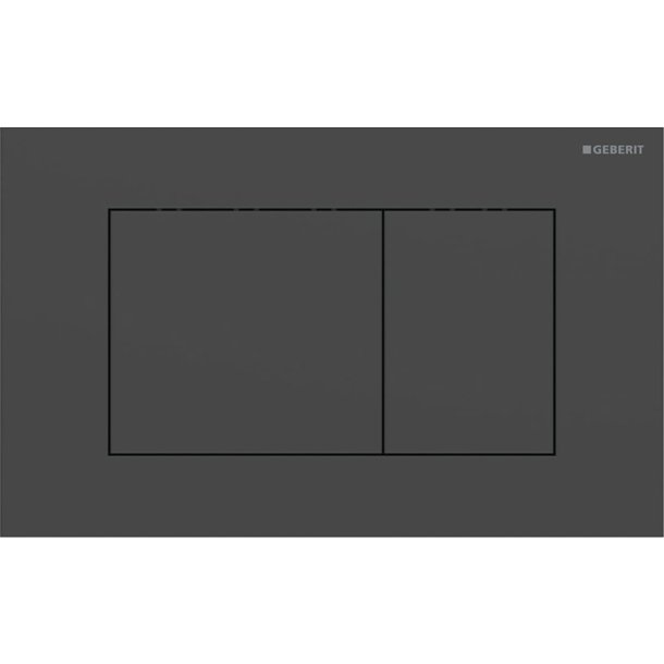 Geberit Sigma 40 Square betjeningsplade - Mat sort  (easy-to-clean)