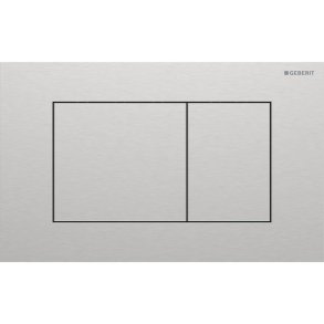 Geberit Sigma 40 Square betjeningsplade - B�rstet st�l (easy-to-clean)
