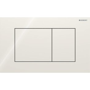 Geberit Sigma 40 Square betjeningsplade - Sandgr�/glas blank