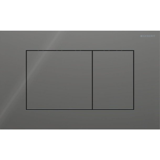 Geberit Sigma 40 Square betjeningsplade - Lava/glas blank