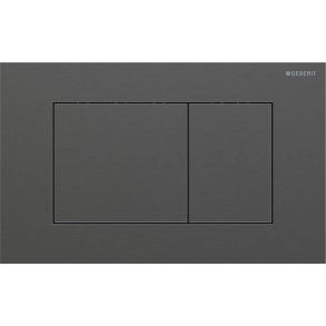 Geberit Sigma 40 Square betjeningsplade - Sort krom/b�rstet (easy-to-clean)