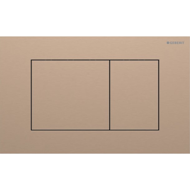 Geberit Sigma 40 Square betjeningsplade - R�dguld/b�rstet (easy-to-clean)