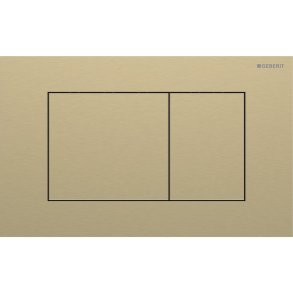 Geberit Sigma 40 Square betjeningsplade - Messing/b�rstet (easy-to-clean)