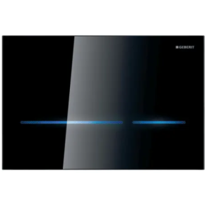 Geberit Sigma 80 betjeningsplade - Ber�ringsfri - Sort glas