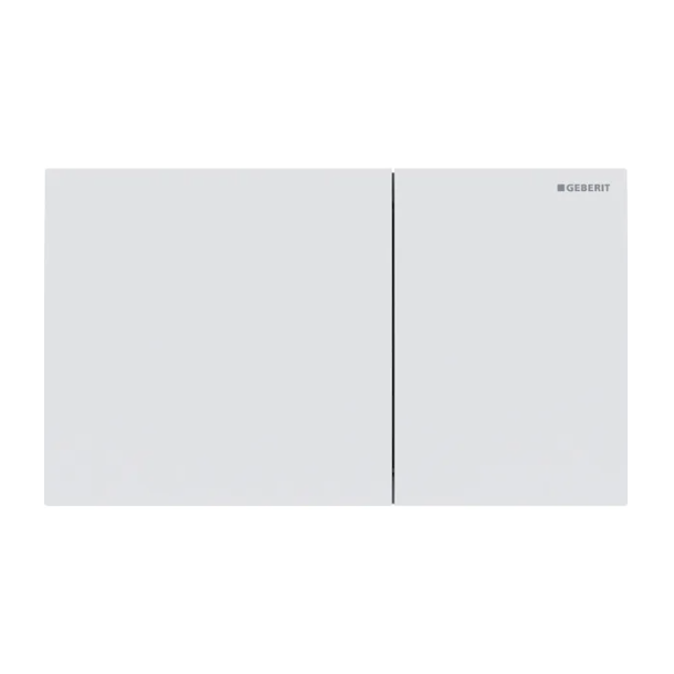 Geberit Sigma 70 betjeningsplade - Mat hvid/krom (easy-to-clean)