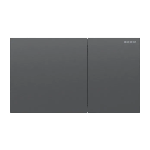 Geberit Sigma 70 betjeningsplade - Sort krom/b�rstet krom (easy-to-clean)