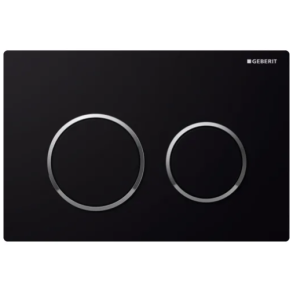 Geberit Omega 20 betjeningsplade - Sort/krom