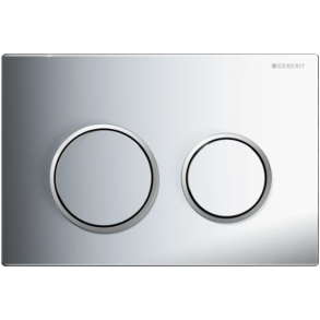 Geberit Omega 20 betjeningsplade - Krom/mat krom