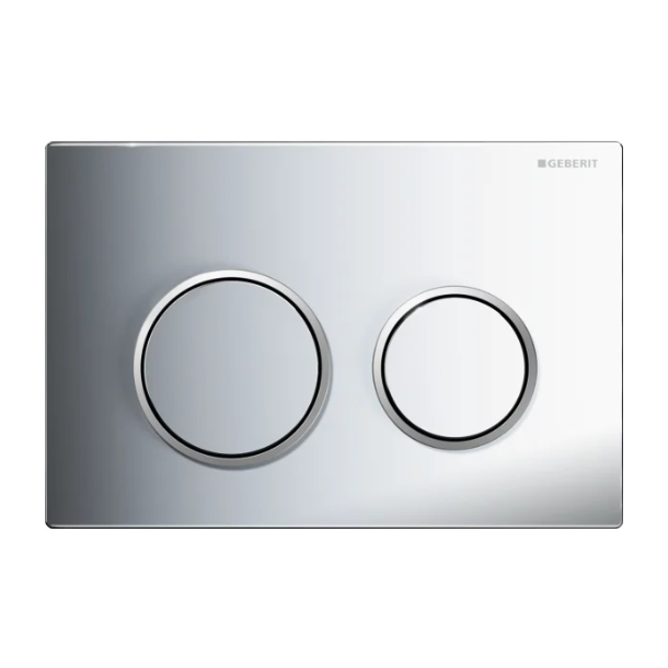 Geberit Omega 20 betjeningsplade - Krom/mat krom