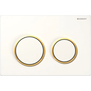 Geberit Omega 20 betjeningsplade - Hvid/guld