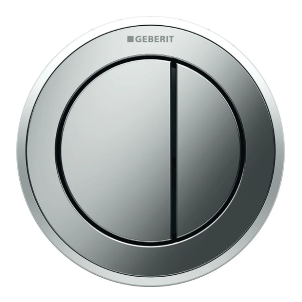 Geberit Omega Remote 10 pneumatisk trykknap - Krom/mat krom