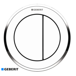 Geberit Omega Remote 10 pneumatisk trykknap - Krom/hvid
