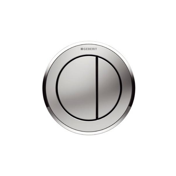 Geberit Omega 10 pneumatisk trykknap - Mat/krom