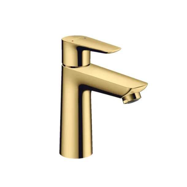 hansgrohe Talis E 110 med push-open bundventil - Poleret guld-optik