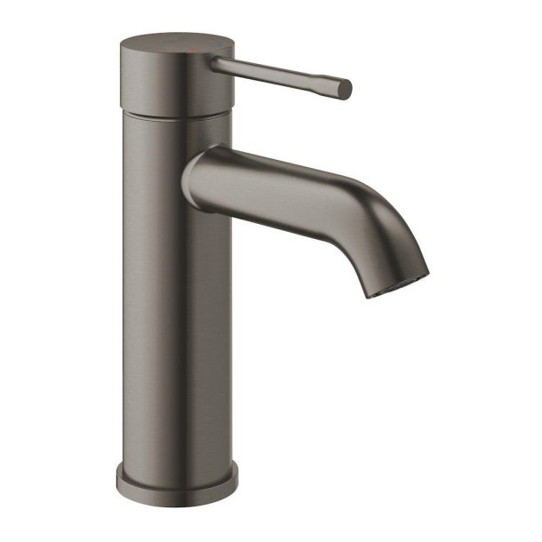 GROHE Essence h�ndvaskarmatur med push-open bundventil - B�rstet hard graphite